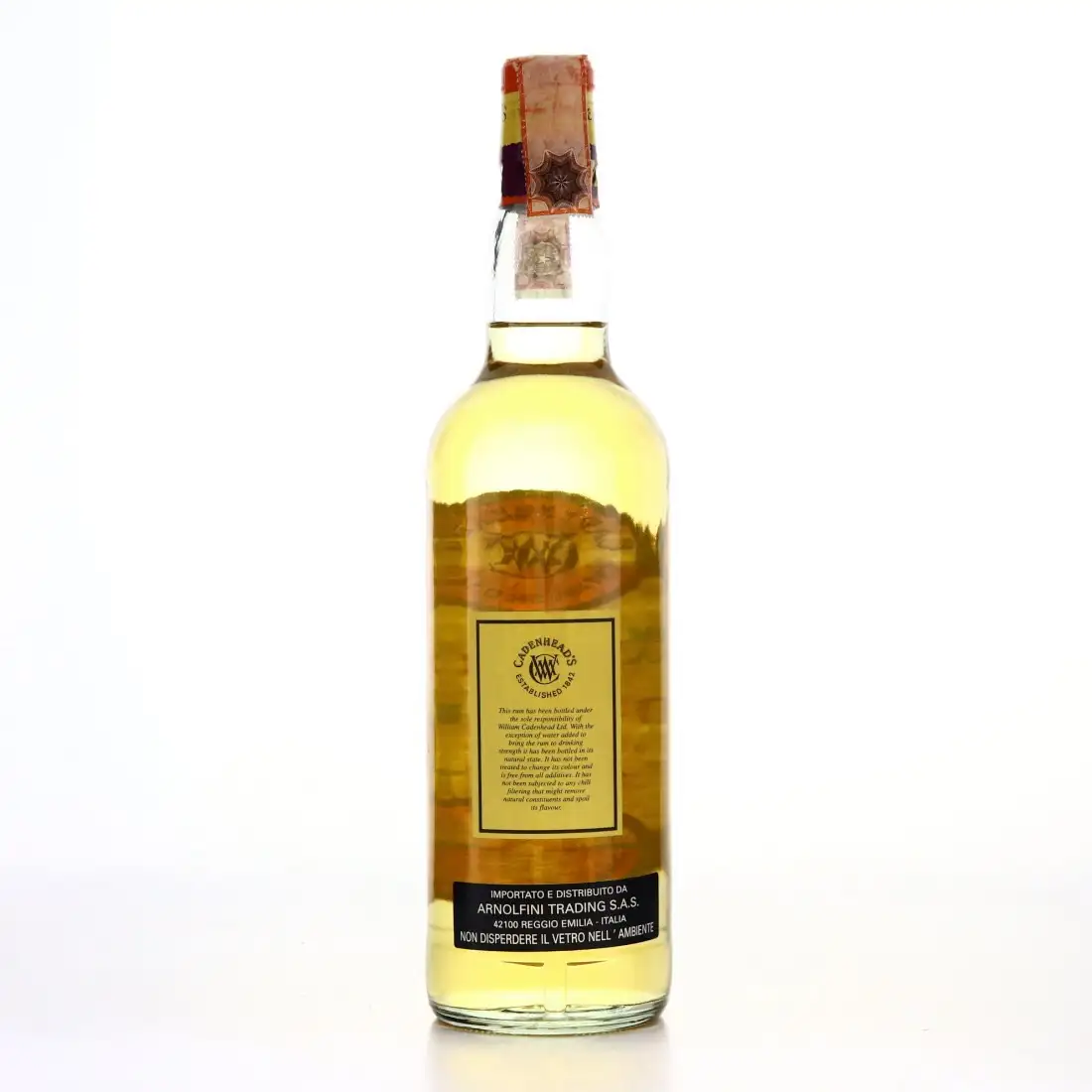 Hochauflösendes Bild von Cadenhead‘s Green Label Demerara Rum 1998