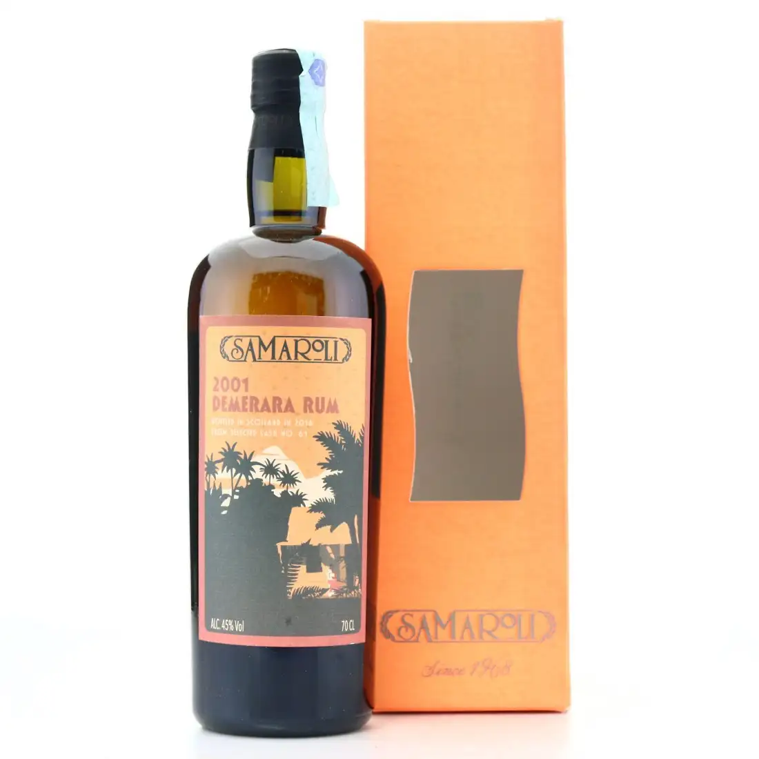 Bottle of Samaroli DDL Demerara Rum 2001