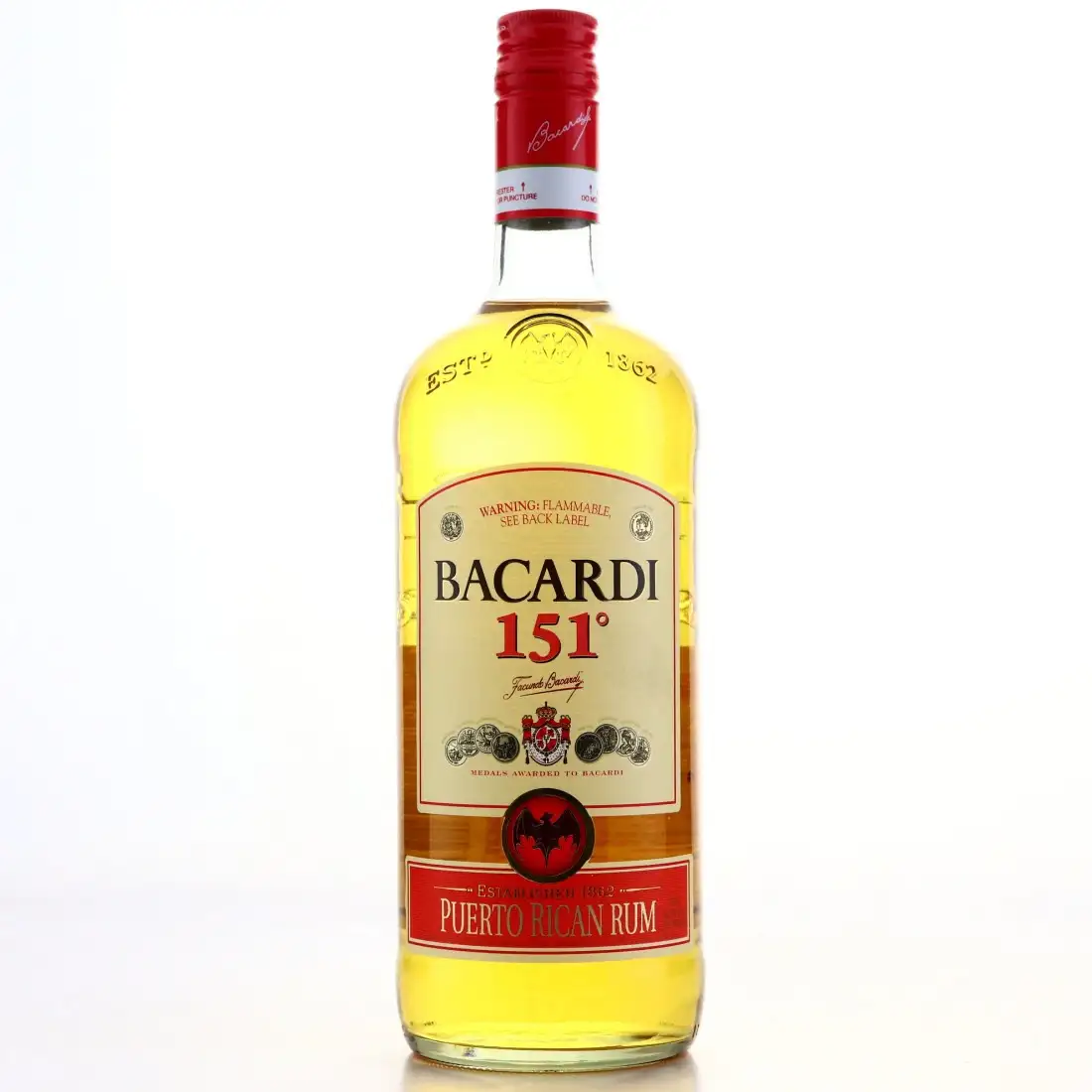 Bottle of Bacardi 151