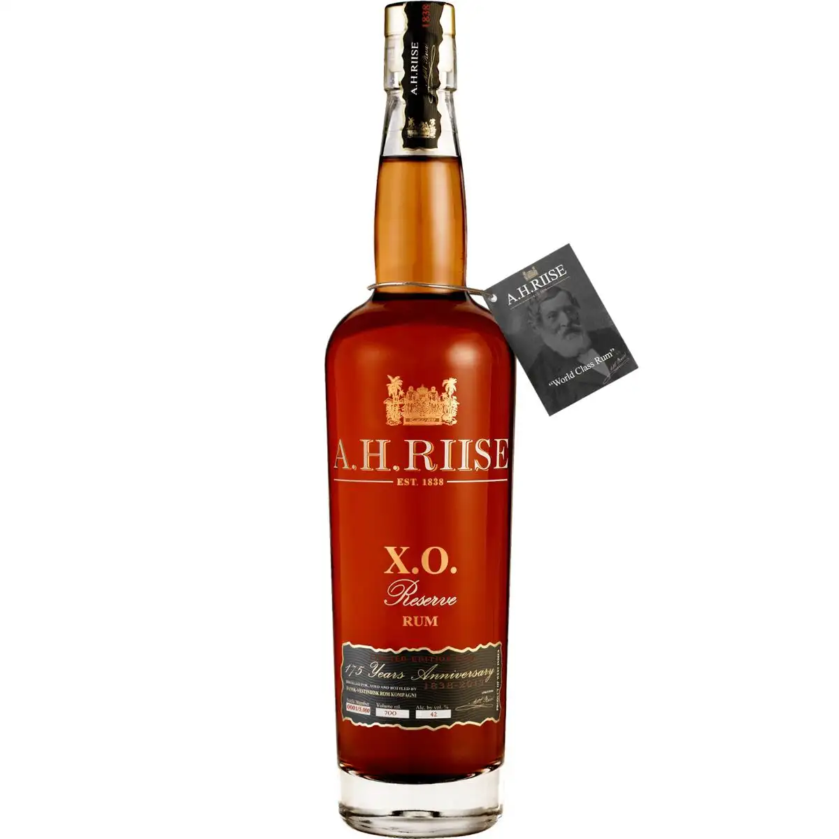 Bottle of A.H. Riise XO 175 Anniversary Rum
