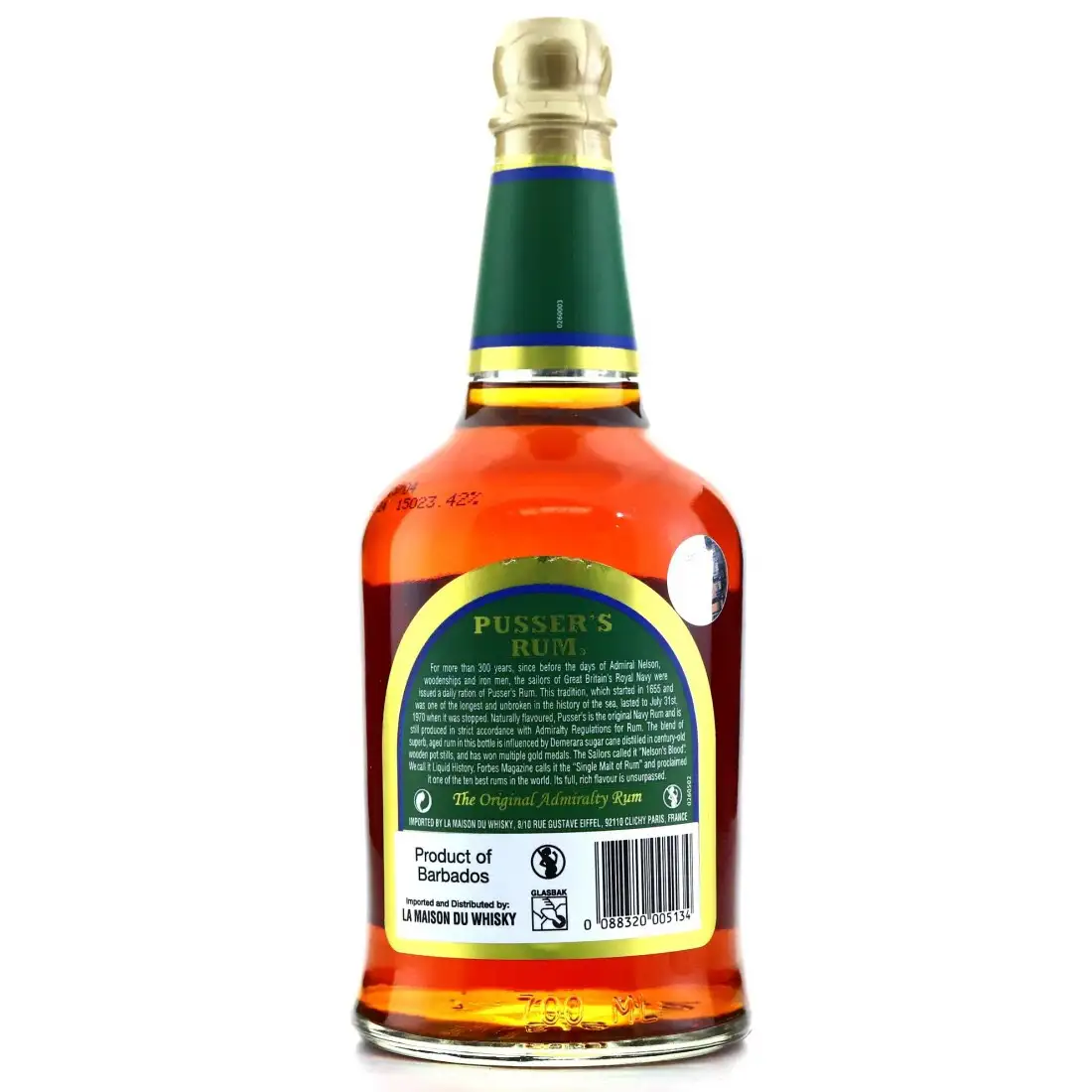 Hochauflösendes Bild von Pusser‘s Rum Green Label Overproof (Green Label)