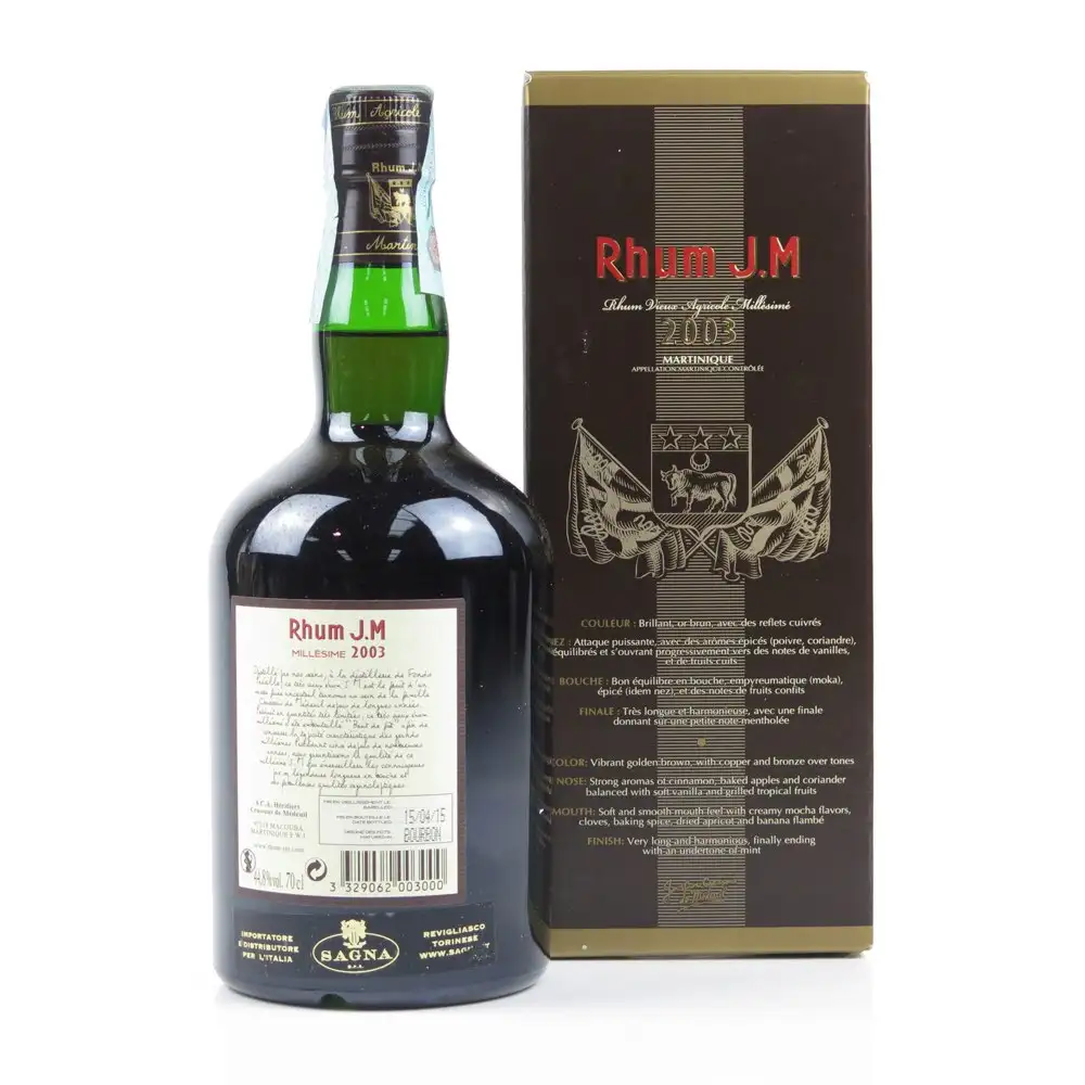 Hochauflösendes Bild von Rhum J.M 2003