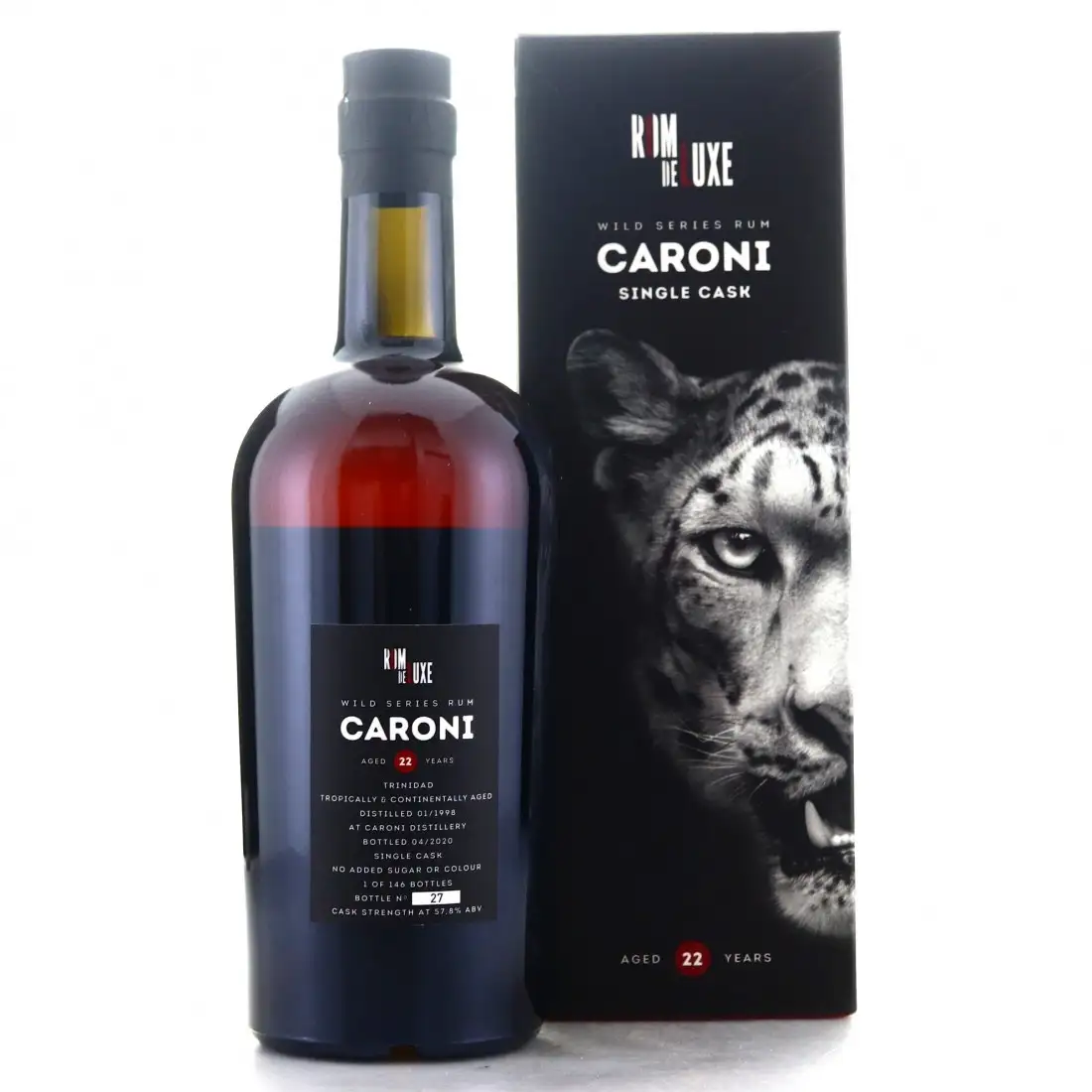 Hochauflösendes Bild von Romdeluxe Caroni Wild Series Rum Caroni No. 6 1998