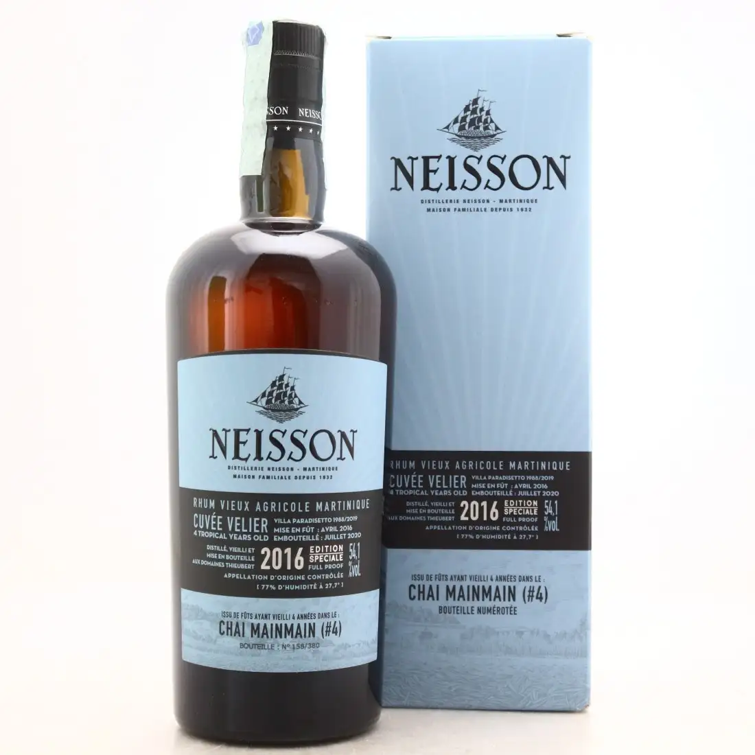 Bottle of Velier Neisson Cuvée Chai 4 MainMain 2016