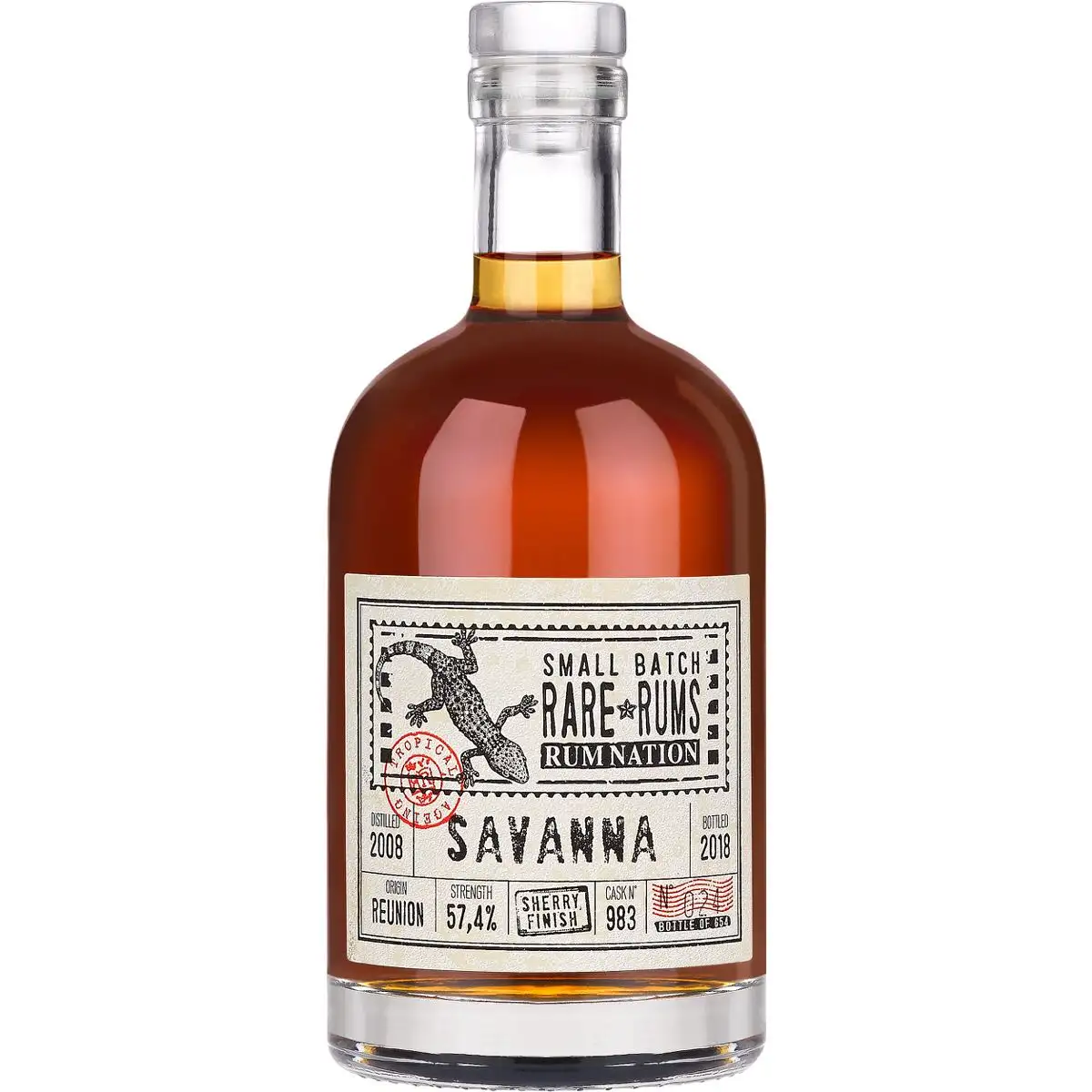 Hochauflösendes Bild von Rum Nation Savanna Small Batch Rare Rums 2008