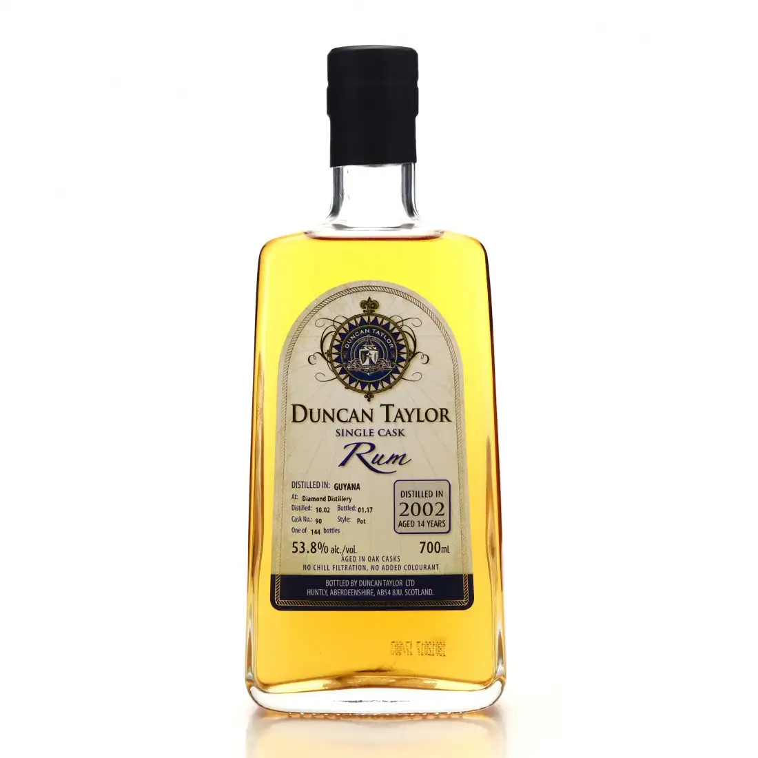 Bottle of Duncan Taylor Diamond (Port Mourant) Single Cask Rum 2002