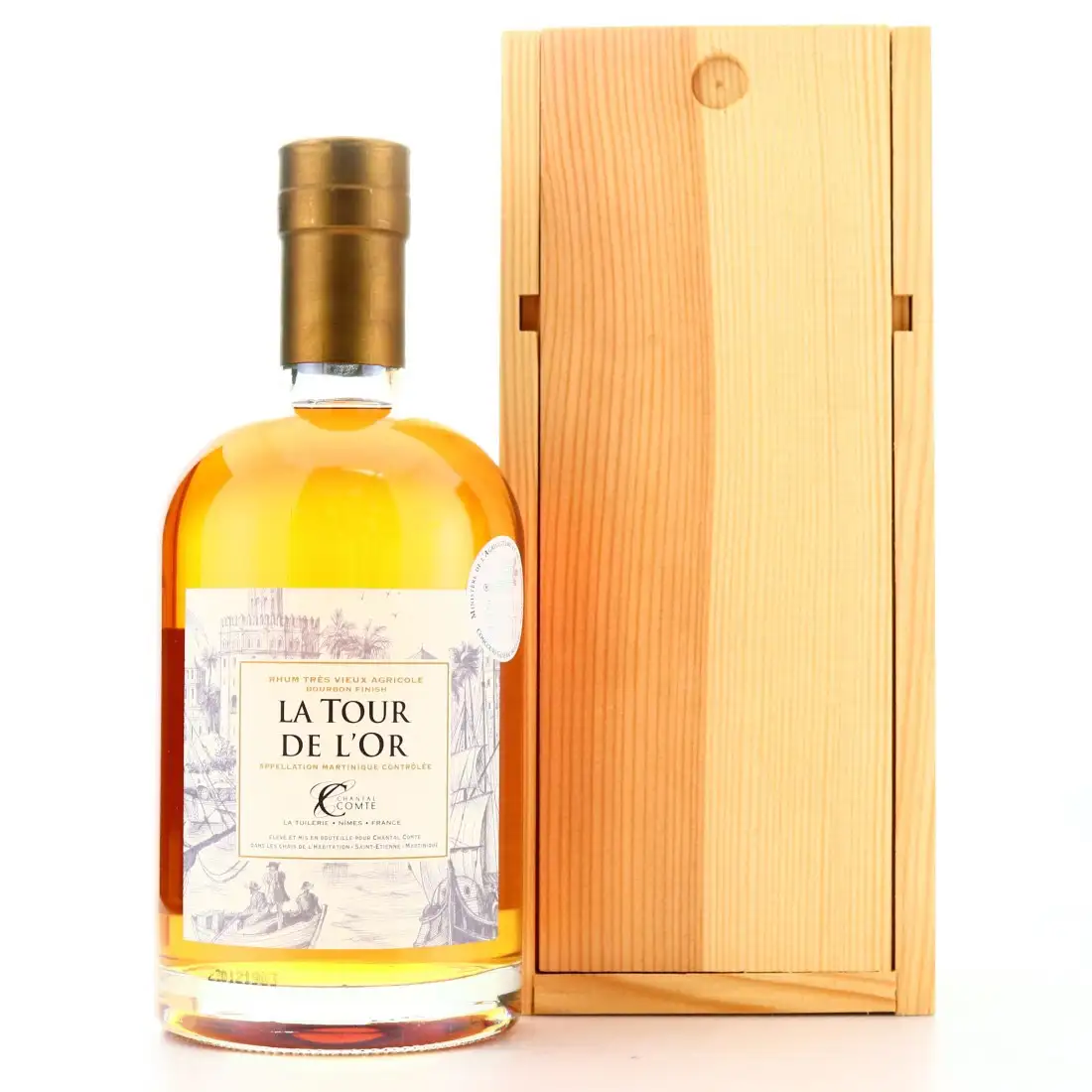 Bottle of Rhum Chantal Comte La Tour De L‘Or Bourbon Finish