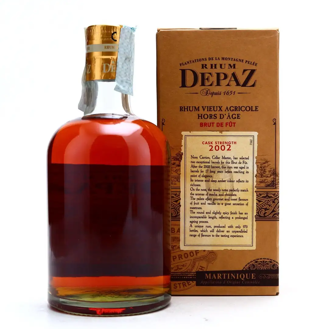 Hochauflösendes Bild von Depaz Cask Strength Small Batch 2002
