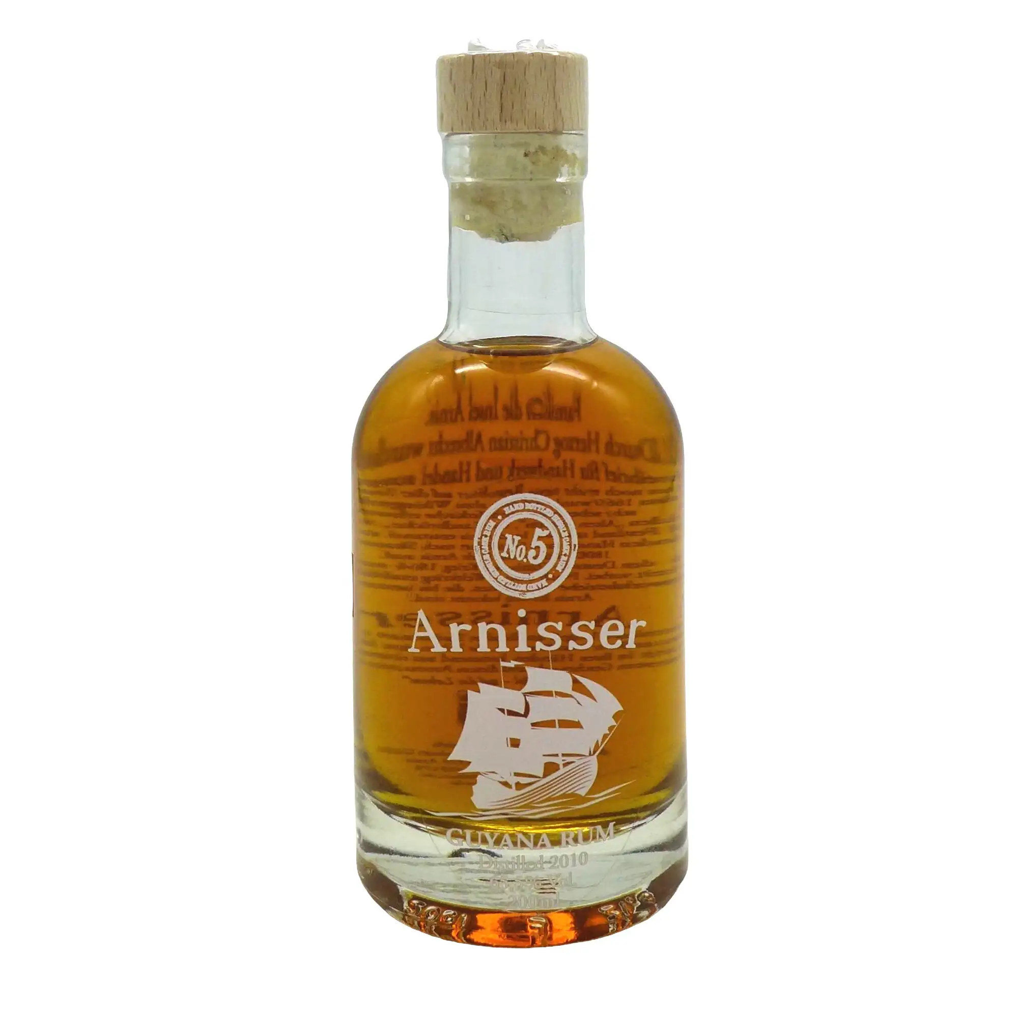 Bottle of Arnisser DDL No. 5 Guyana Rum
