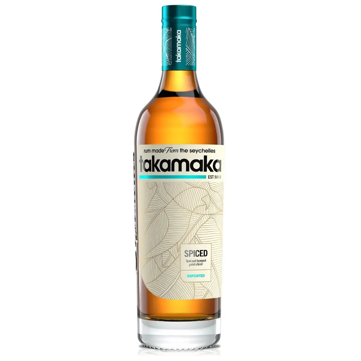 Bottle of Trois Frères Distillery Takamaka Spiced Rum