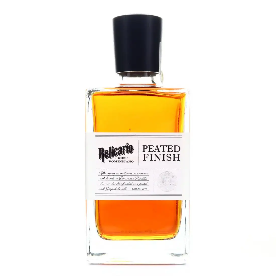 Bottle of Relicario Peated Finish
