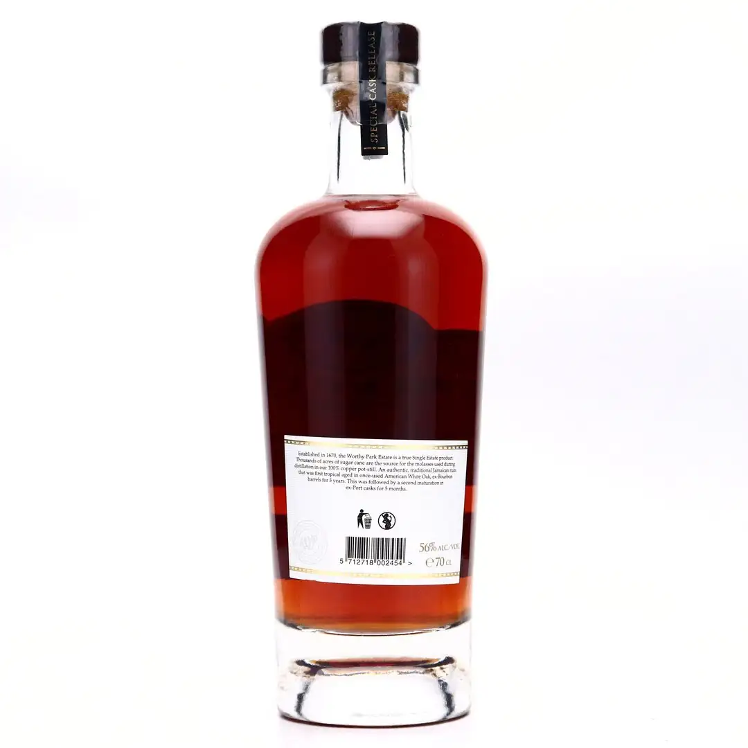 Hochauflösendes Bild von Worthy Park Special Cask Release Whisky &amp; Rum ann zee 2014
