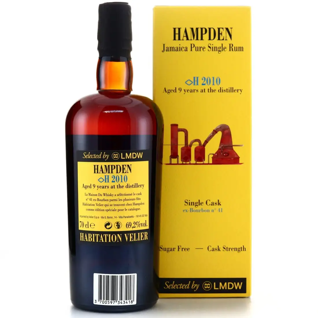 Hochauflösendes Bild von Habitation Velier Hampden Single Cask Selected by LMDW <>H 2010