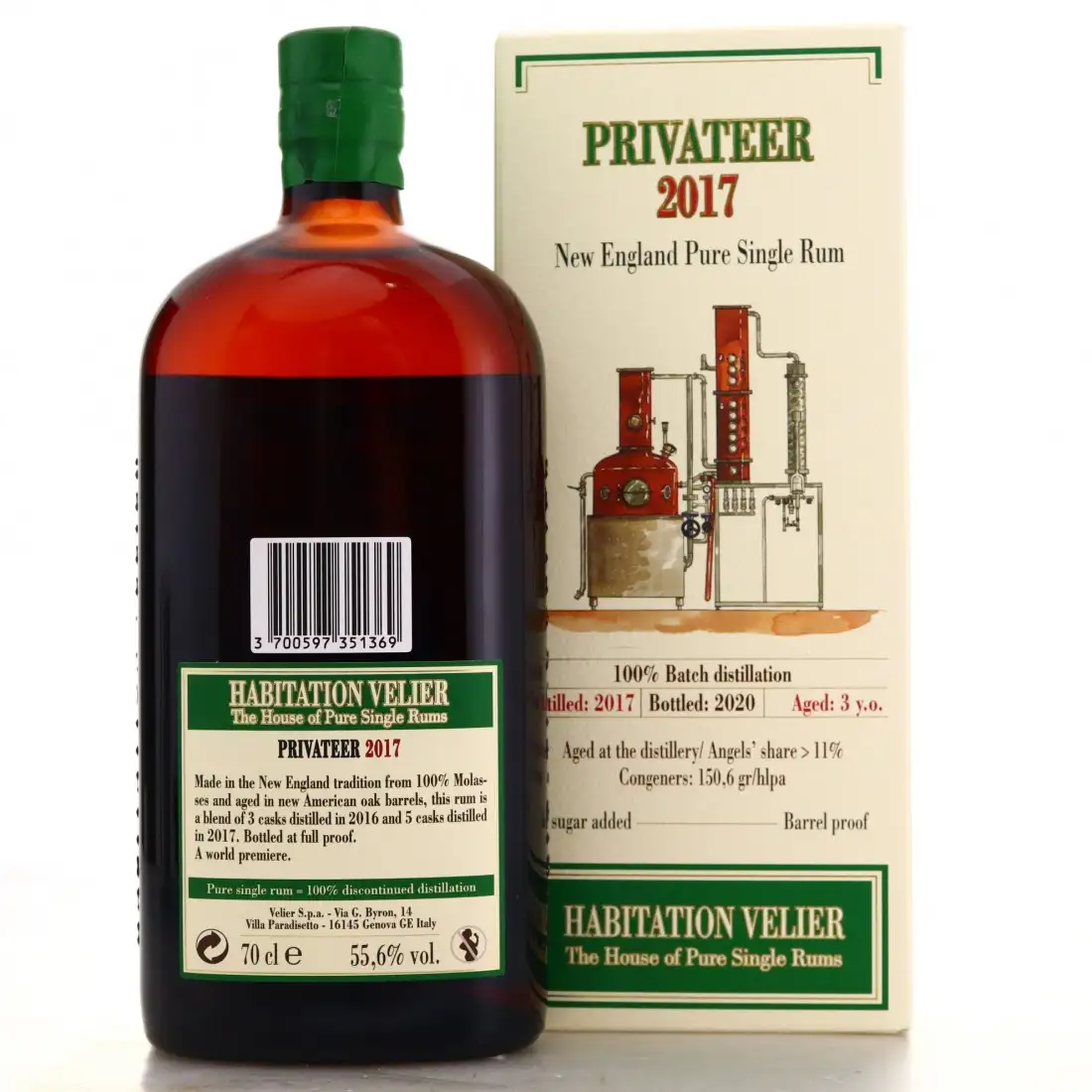Hochauflösendes Bild von Habitation Velier Privateer New England Single Rum 2017