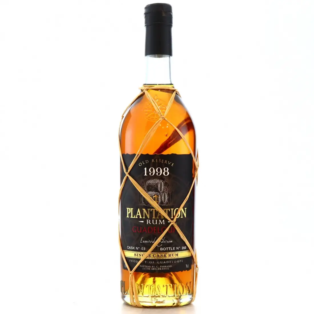 Bottle of Damoiseau Plantation Old Reserve Single Cask 1998