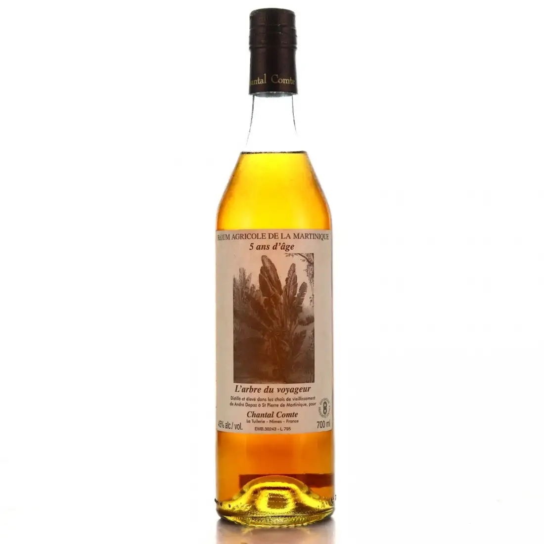 Bottle of Rhum Chantal Comte Depaz L‘Arbre Du Voyageur 5 ans