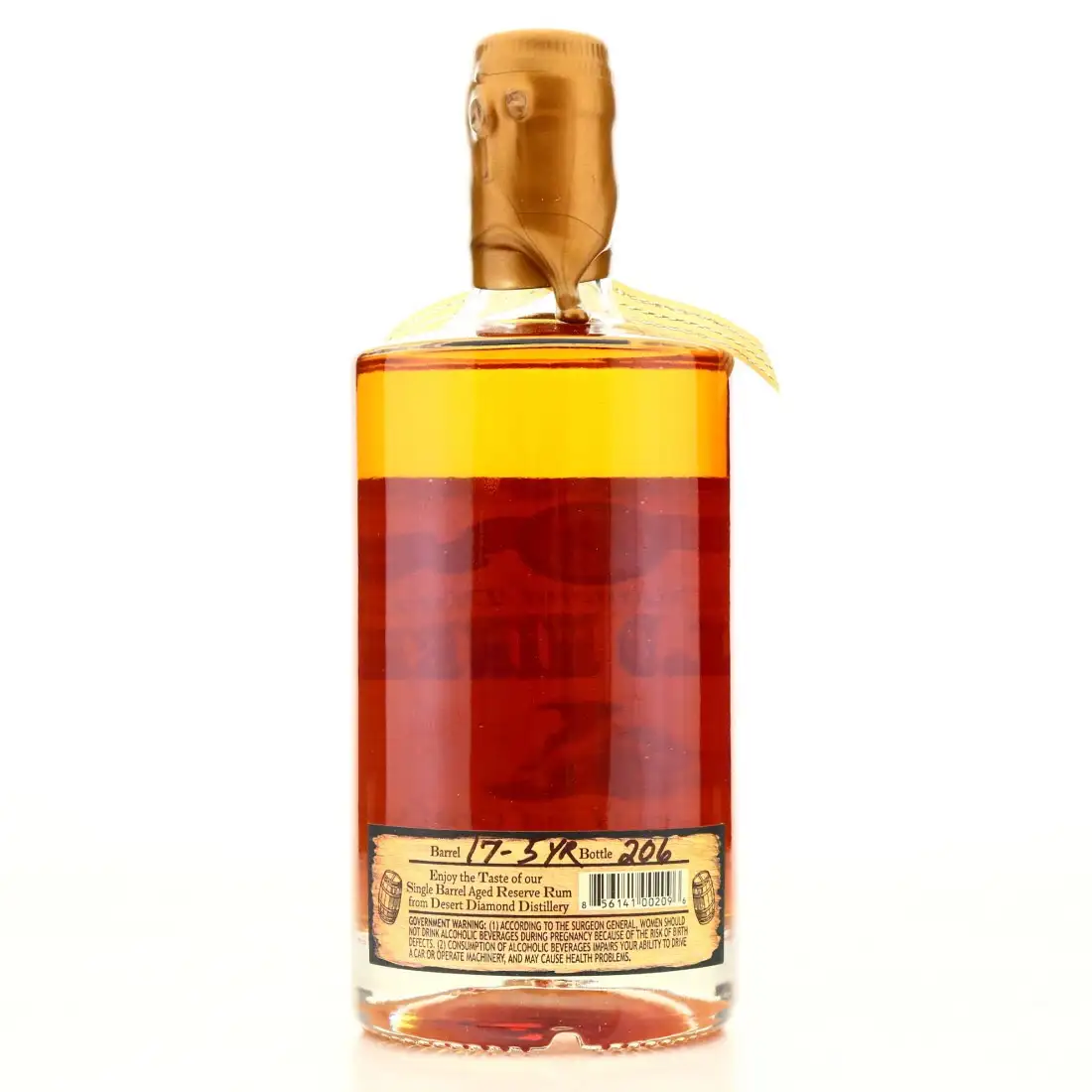 Hochauflösendes Bild von Desert Diamond Distillery Gold Miner Barrel Reserve Rum