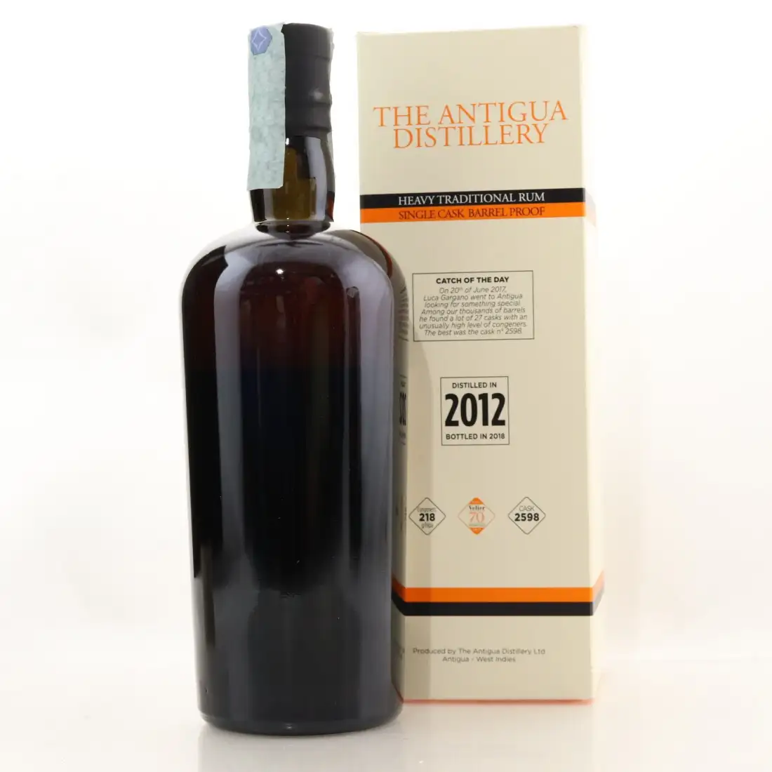 Hochauflösendes Bild von Velier The Antigua Distillery Heavy Traditional Rum Single Cask 2012
