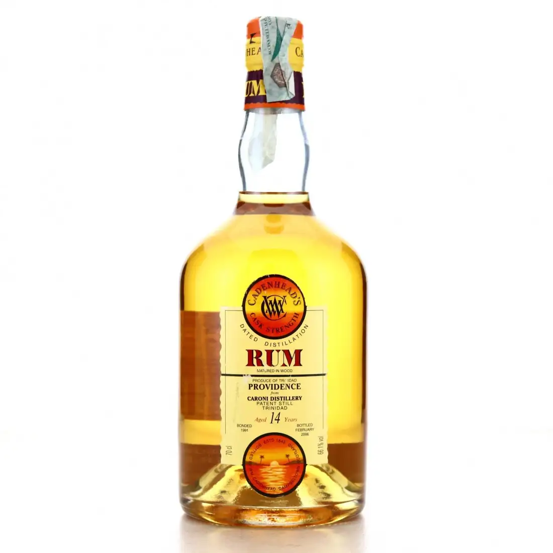 Hochauflösendes Bild von Cadenhead‘s Caroni Providence 1991