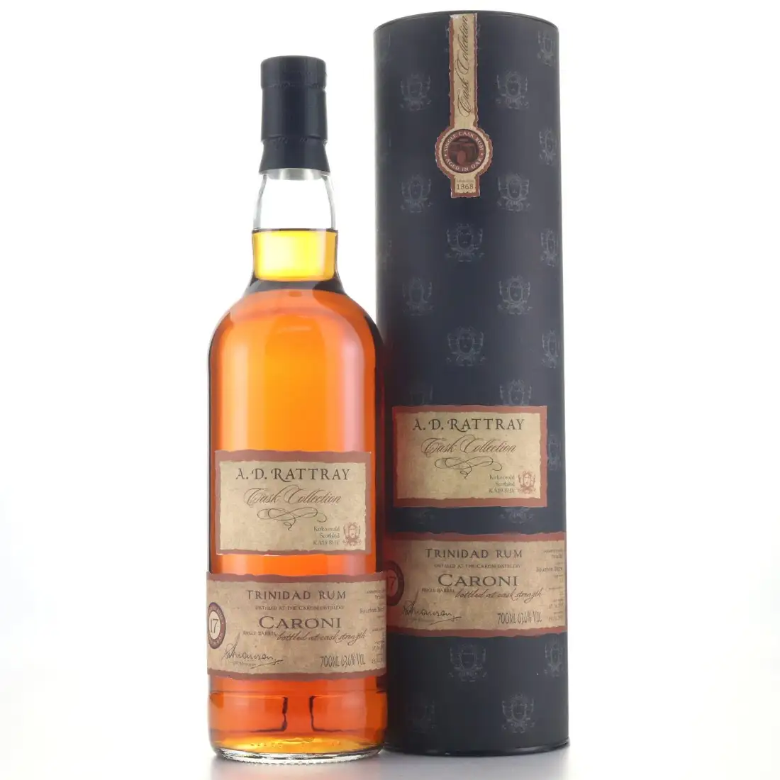 Bottle of A.D. Rattray Caroni Cask Collection HTR 1997