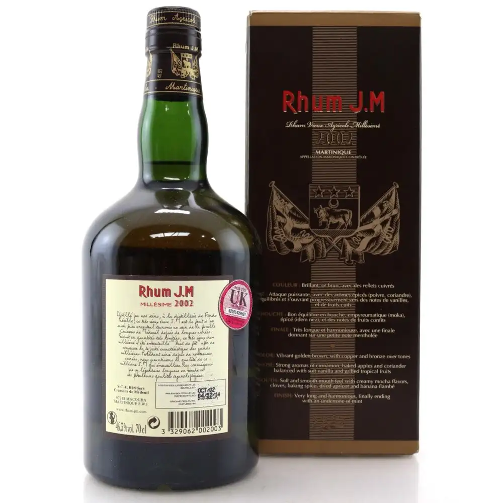 Hochauflösendes Bild von Rhum J.M 2002