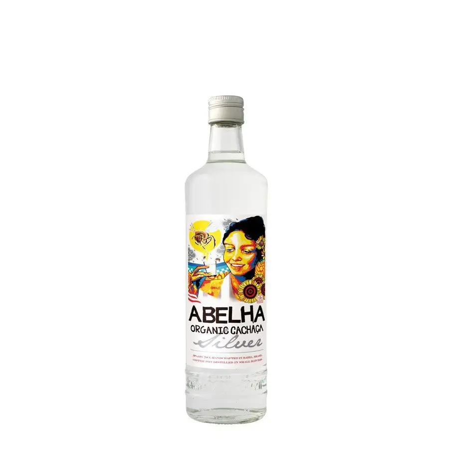 Bottle of Abelha Organic Cachaça