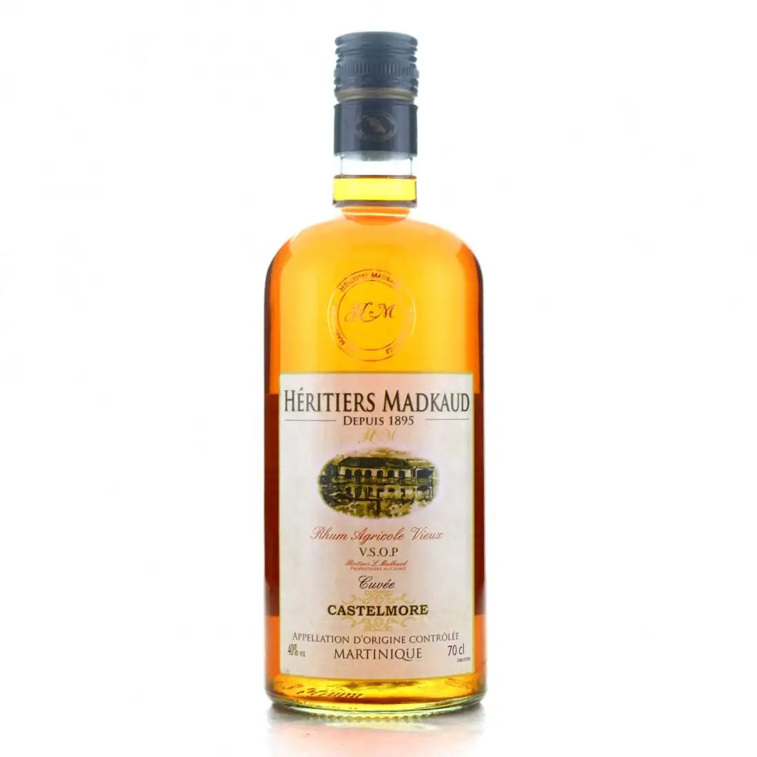 Bottle of Héritiers Madkaud Saint James VSOP Cuvée Castelmore