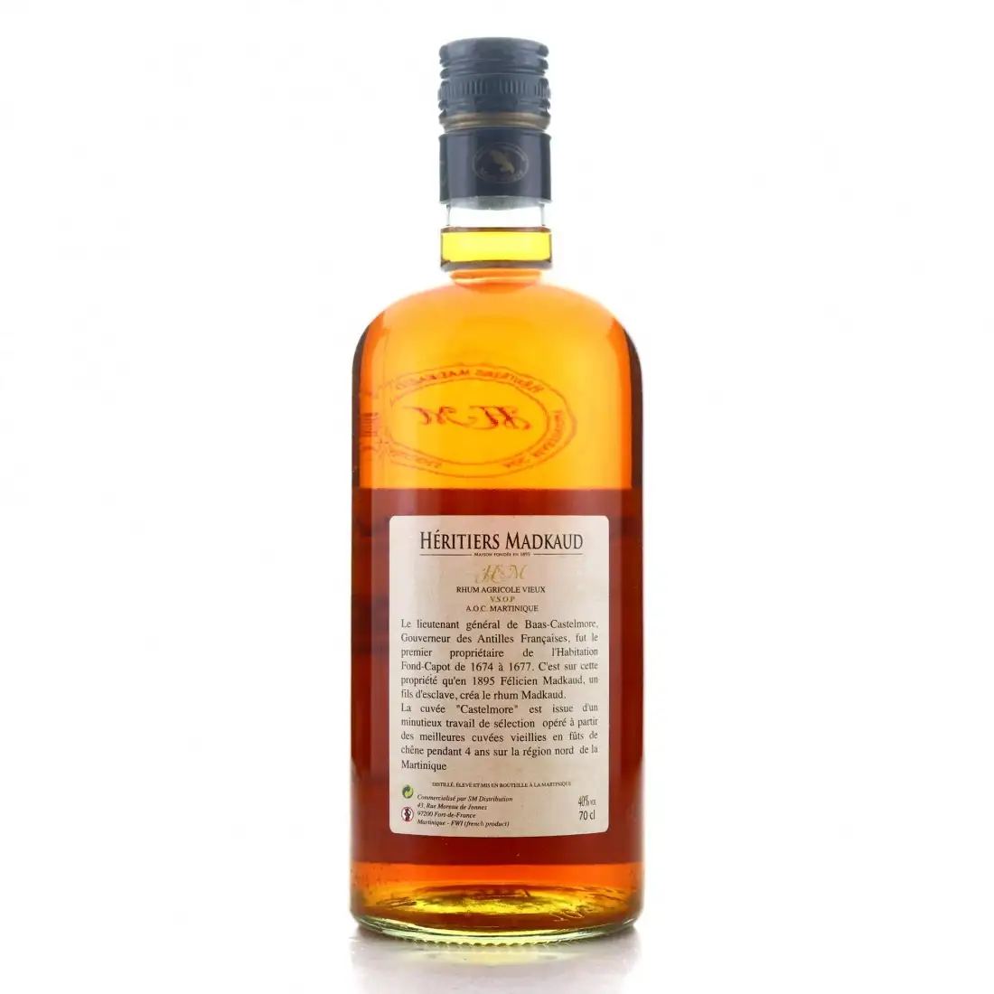 Hochauflösendes Bild von Héritiers Madkaud Saint James VSOP Cuvée Castelmore