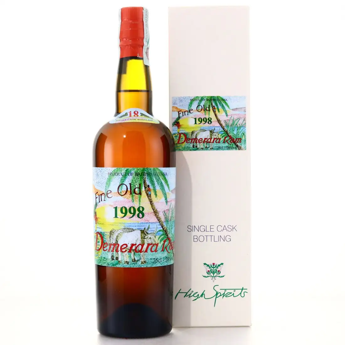 Bottle of High Spirits Collection Uitvlugt Demerara Rum 1998