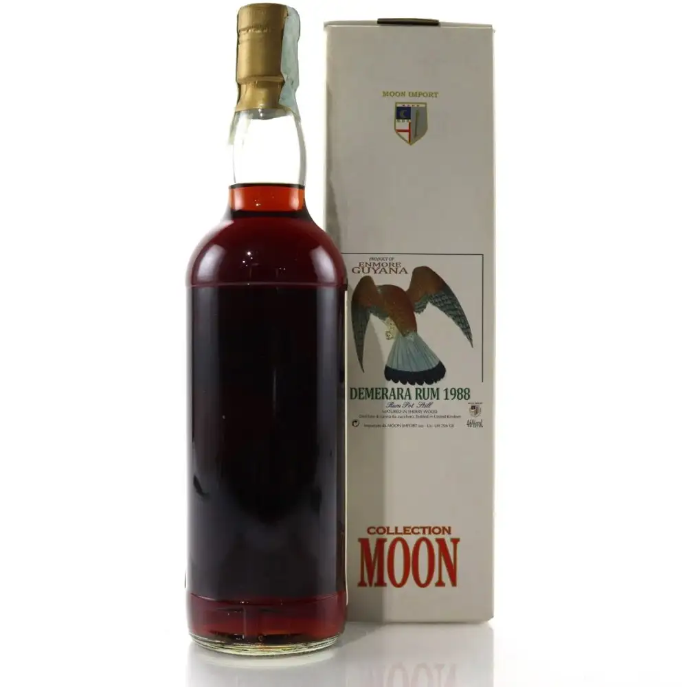 Hochauflösendes Bild von Moon Import Enmore (Versailles) Demerara Rum 1988