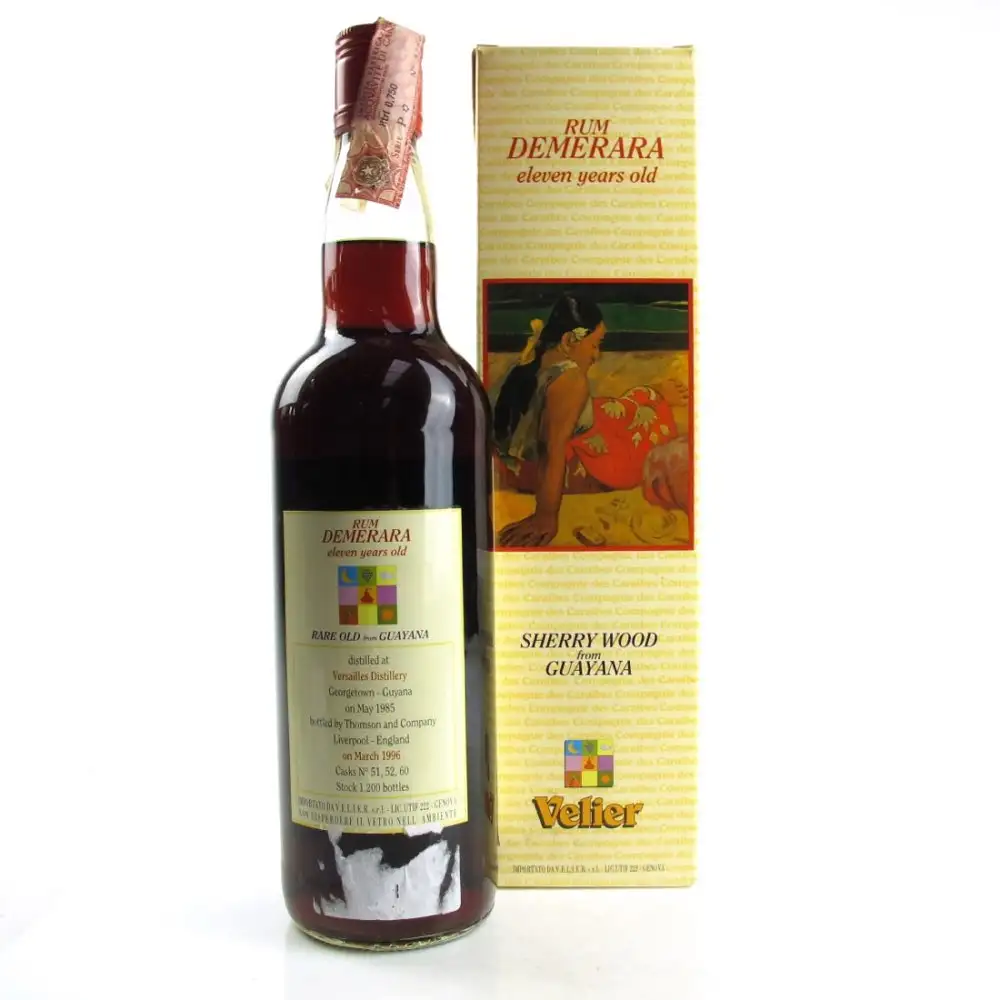 Hochauflösendes Bild von Velier Versailles Demerara Rum eleven years old 1985