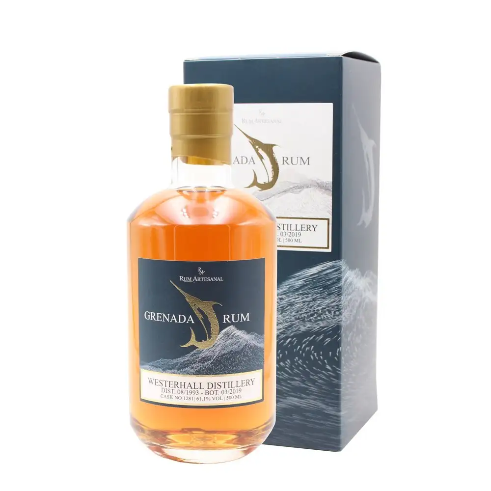 Bottle of Westerhall Estate RA Grenada Rum GMWE 1993