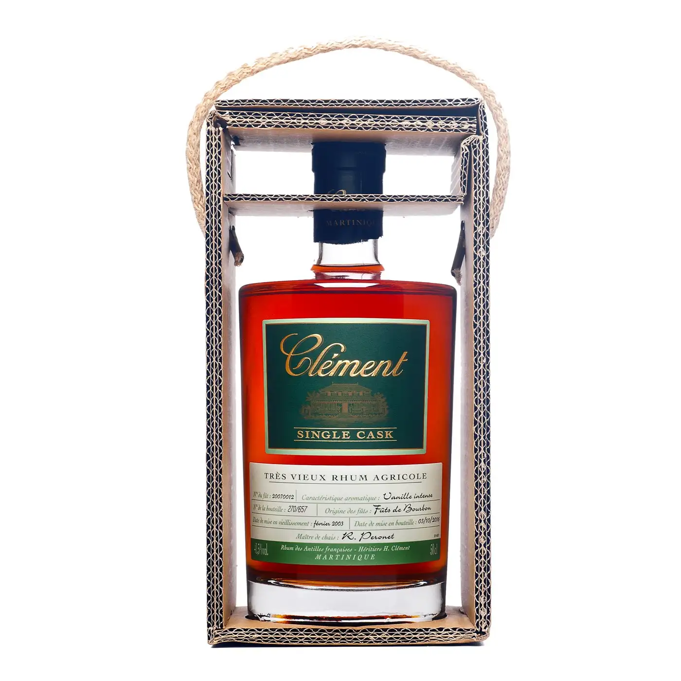 Hochauflösendes Bild von Clément Single Cask Vanille Intense 2003