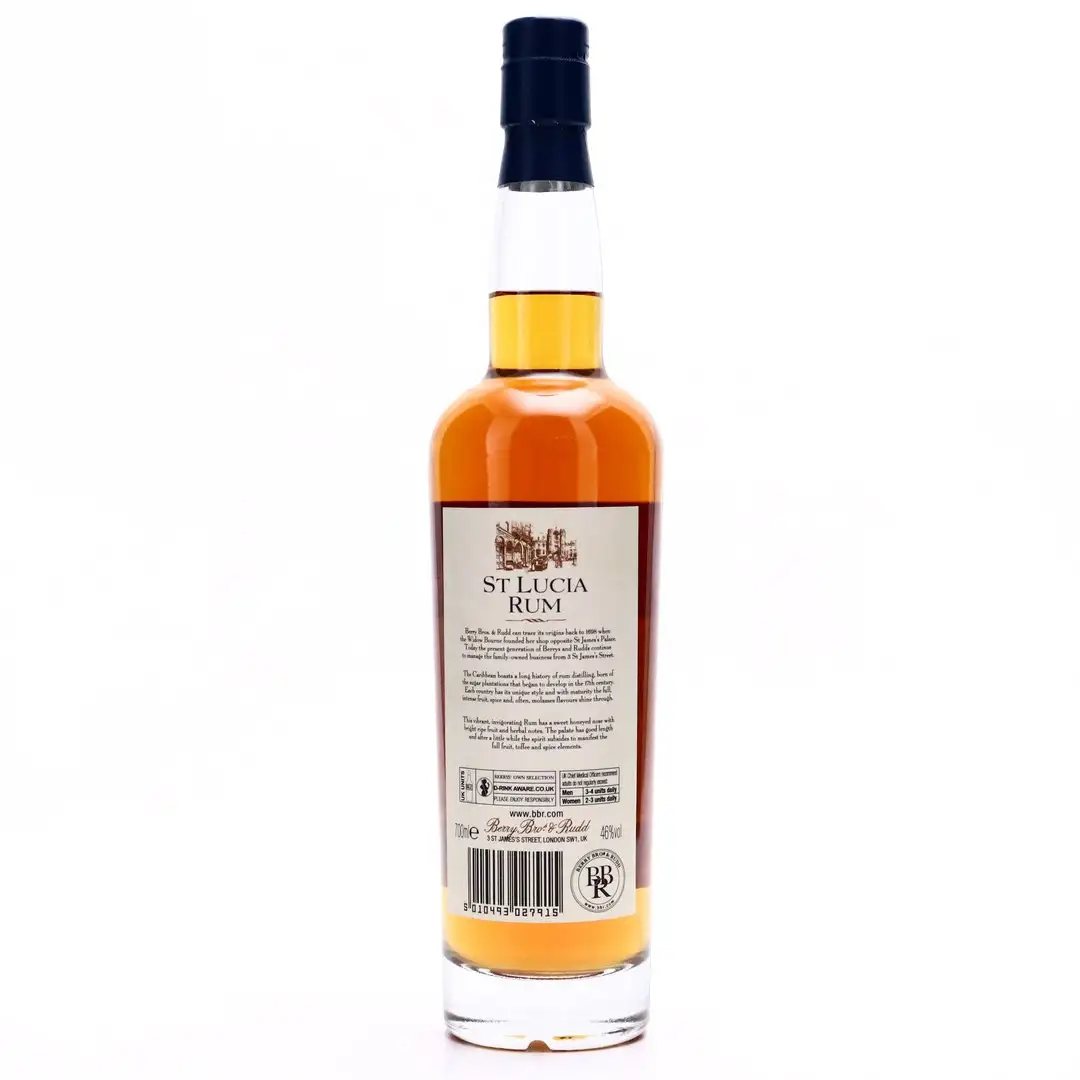 Hochauflösendes Bild von Berry Bros & Rudd Finest St Lucia Rum 1999