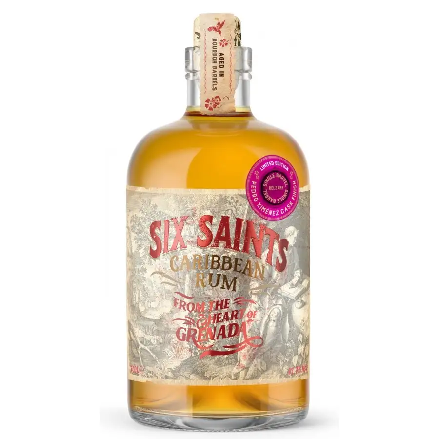 Bottle of Grenada Distillers Six Saints Madeira Finish