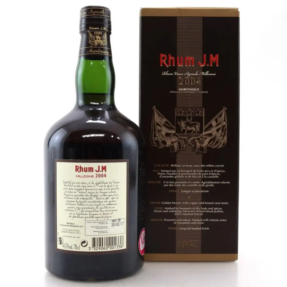 Hochauflösendes Bild von Rhum J.M 2004