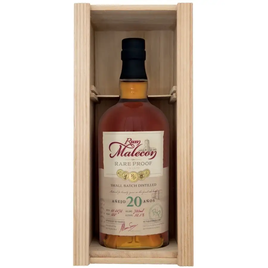 Bottle of Malecon 20 Years - Rare Proof - Small Batch Distilled 1999