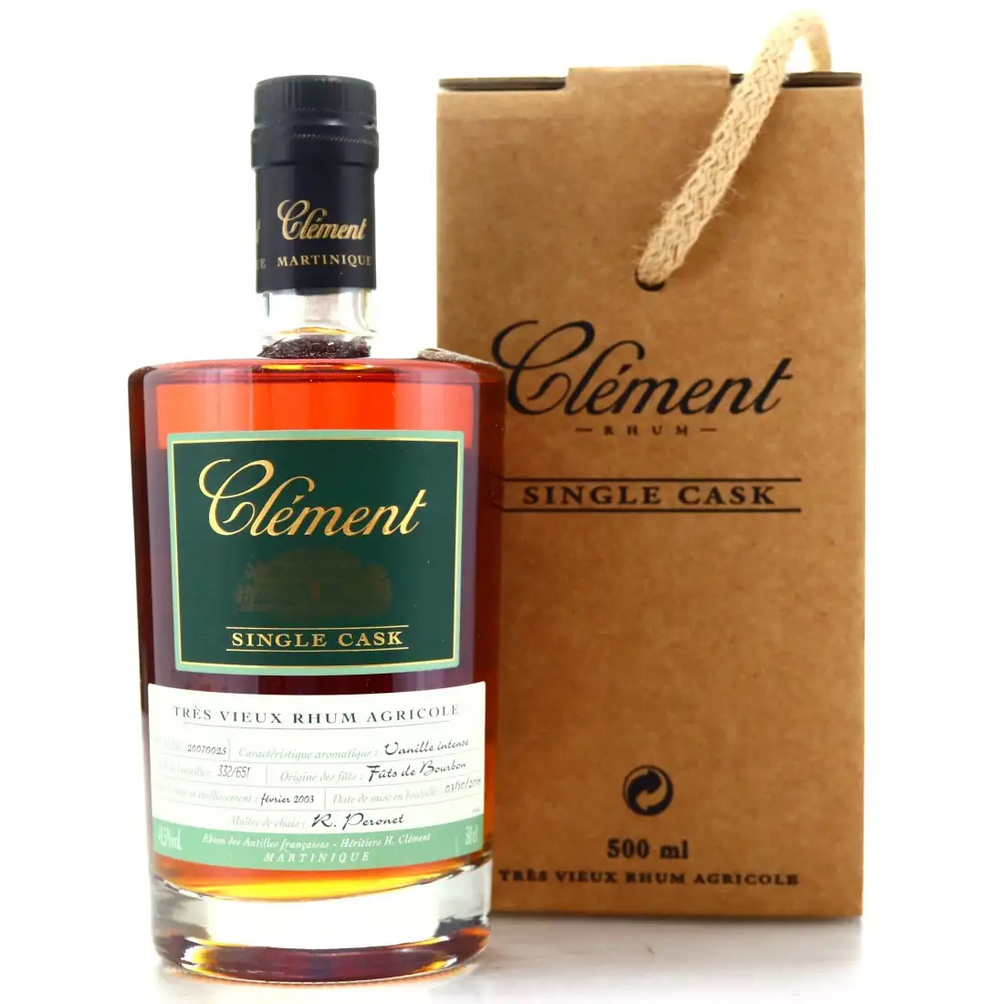 Hochauflösendes Bild von Clément Single Cask Vanille Intense 2003