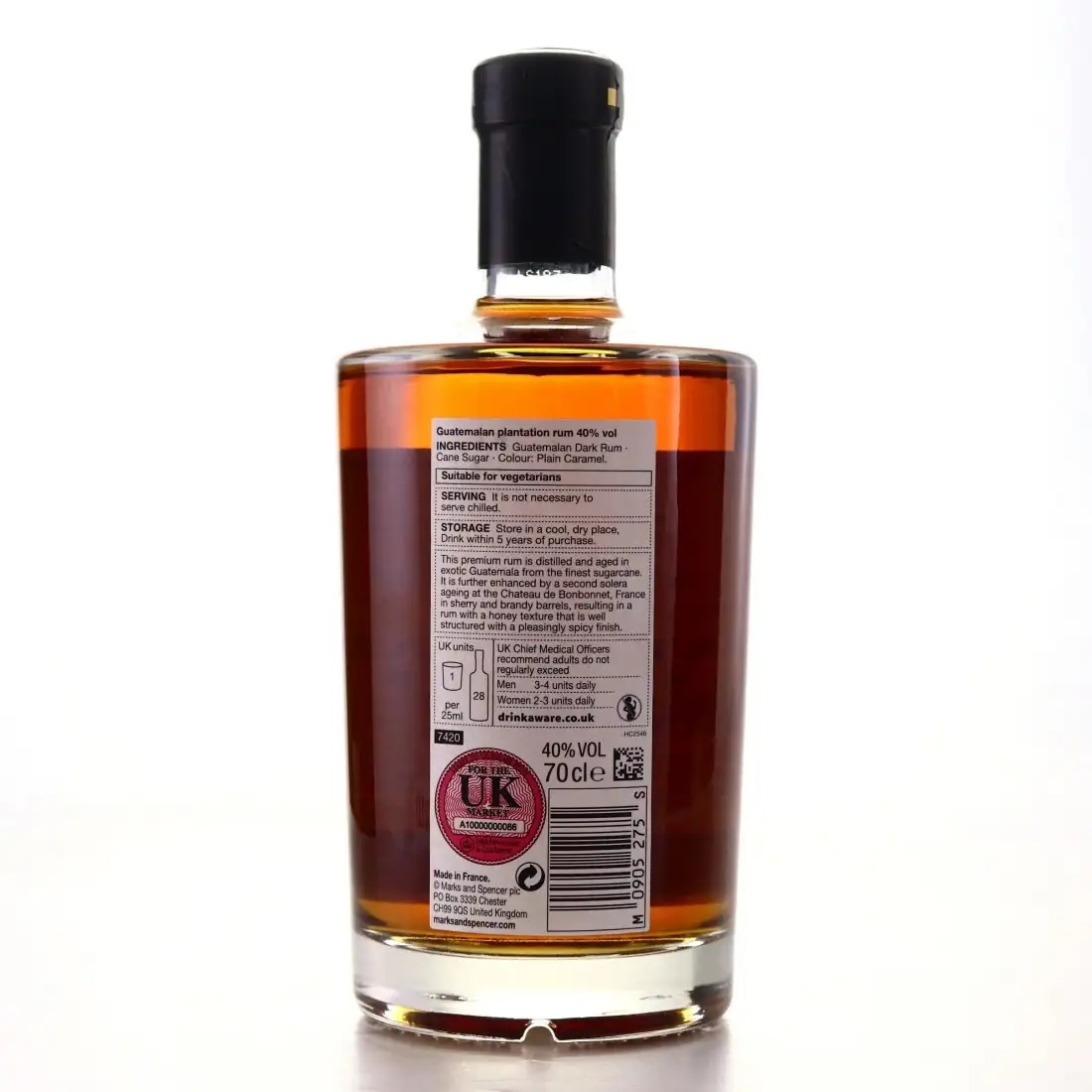 Hochauflösendes Bild von Marks and Spencer Darsa Guatemalan Plantation Rum