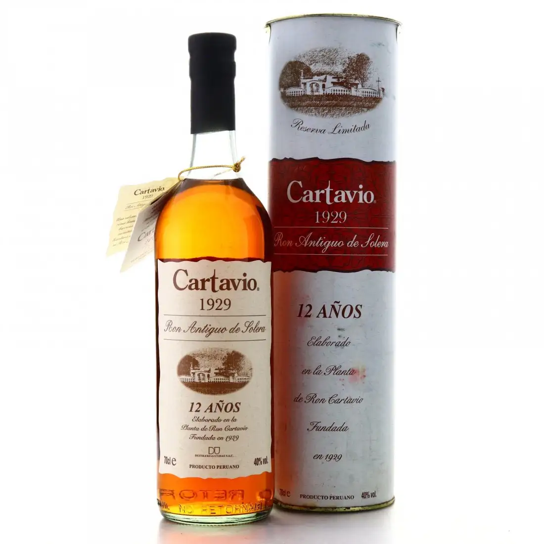 Bottle of Cartavio 1929 12 Años