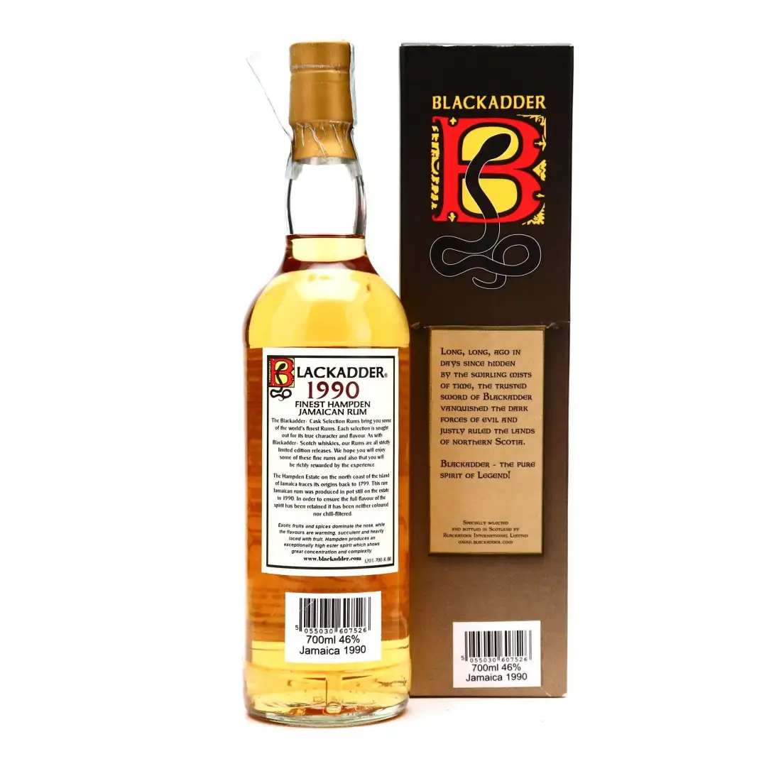 Hochauflösendes Bild von Blackadder Hampden Cask Selection Rum C<>H 1990