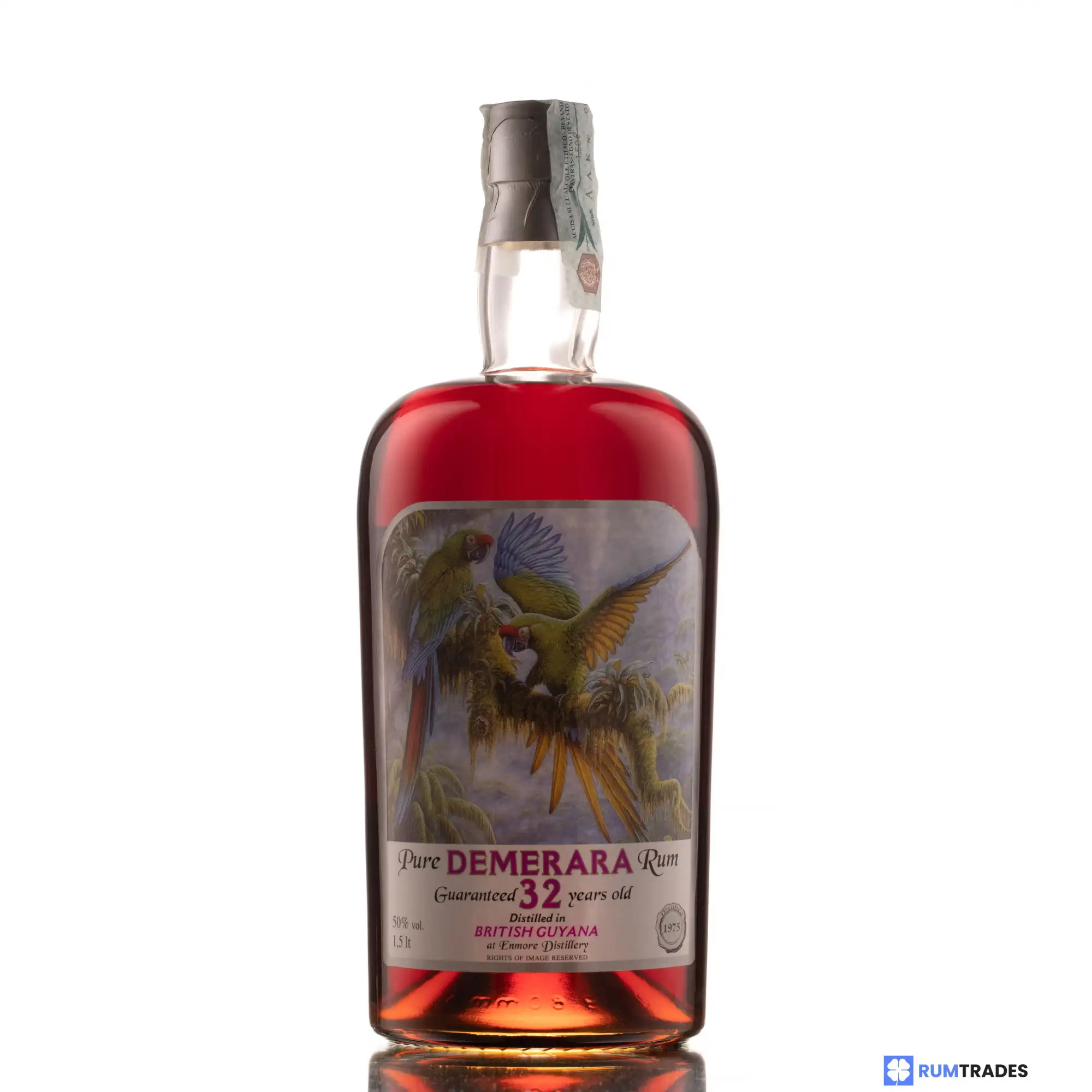 Hochauflösendes Bild von Silver Seal Enmore Demerara Rum Magnum 1975