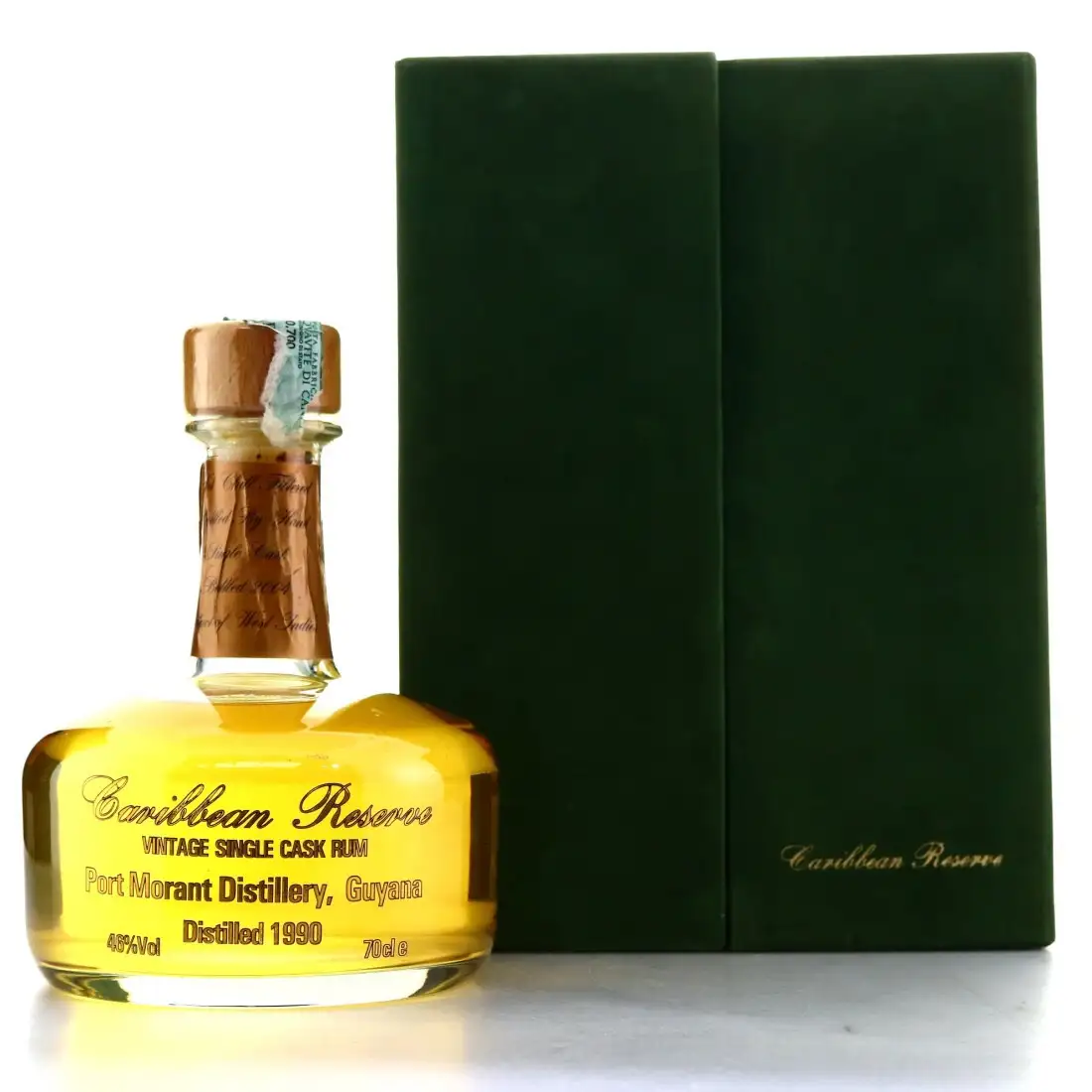 Bottle of Liquid Gold Port Mourant Caribbean Reserve 1990