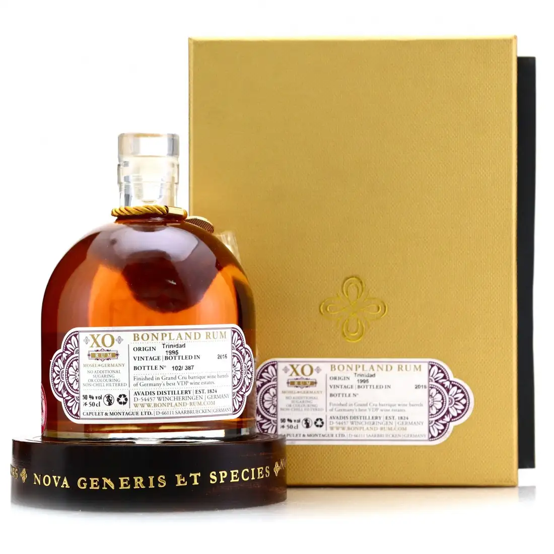 Hochauflösendes Bild von Capulet & Montague Brands GmbH Caroni Bonpland 21 Year Old HTR 1995