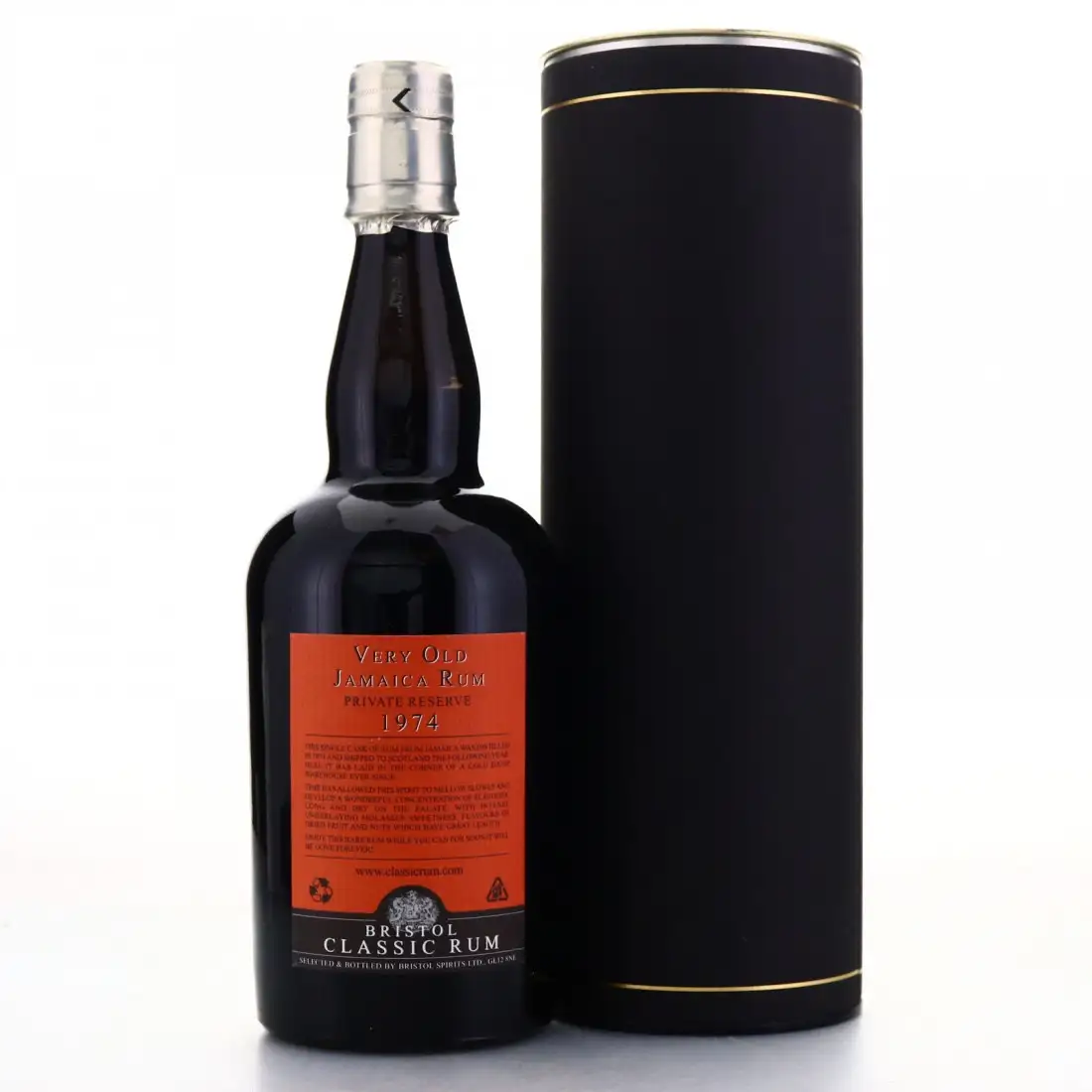 High resolution image of Bristol Very Old Jamaica Rum Private Reserve 1974