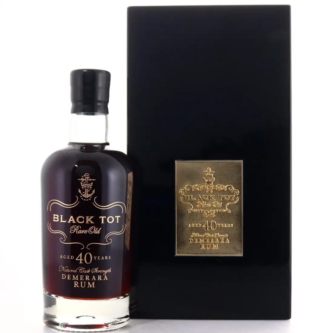 Bottle of Elixir Distillers of London Port Mourant Black Tot Rum Demerara Aged 40 Years 1975