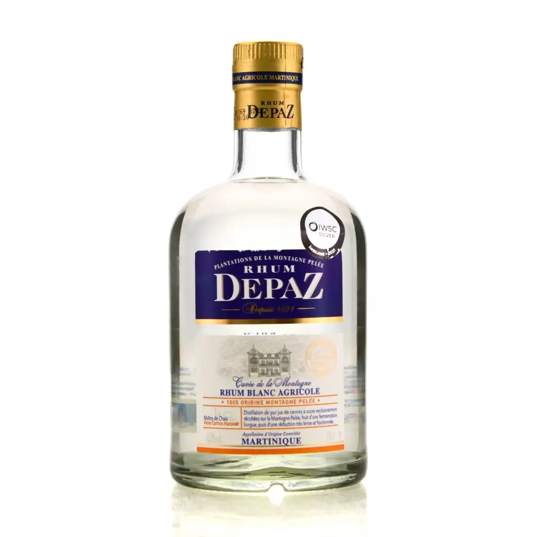 Bottle of Rhum Chantal Comte Depaz Plantation De La Montagne Pelée 2004