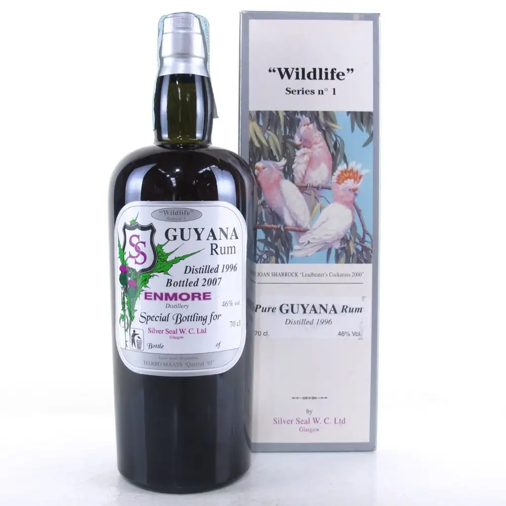 Hochauflösendes Bild von Silver Seal Enmore Demerara Rum Wildlife Series No. 1 1996