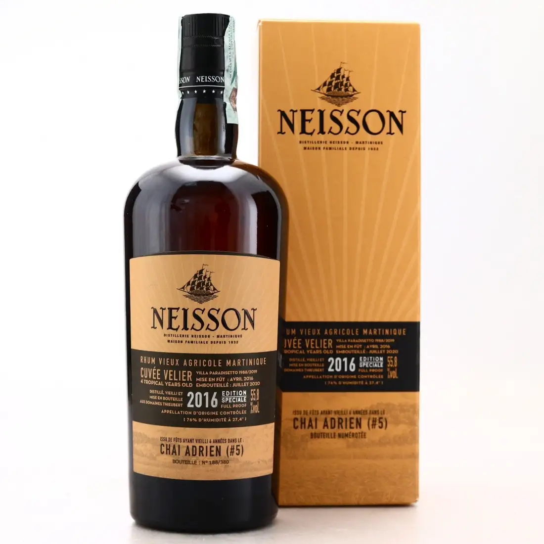 Bottle of Velier Neisson Cuvée Chai 5 Adrien 2016