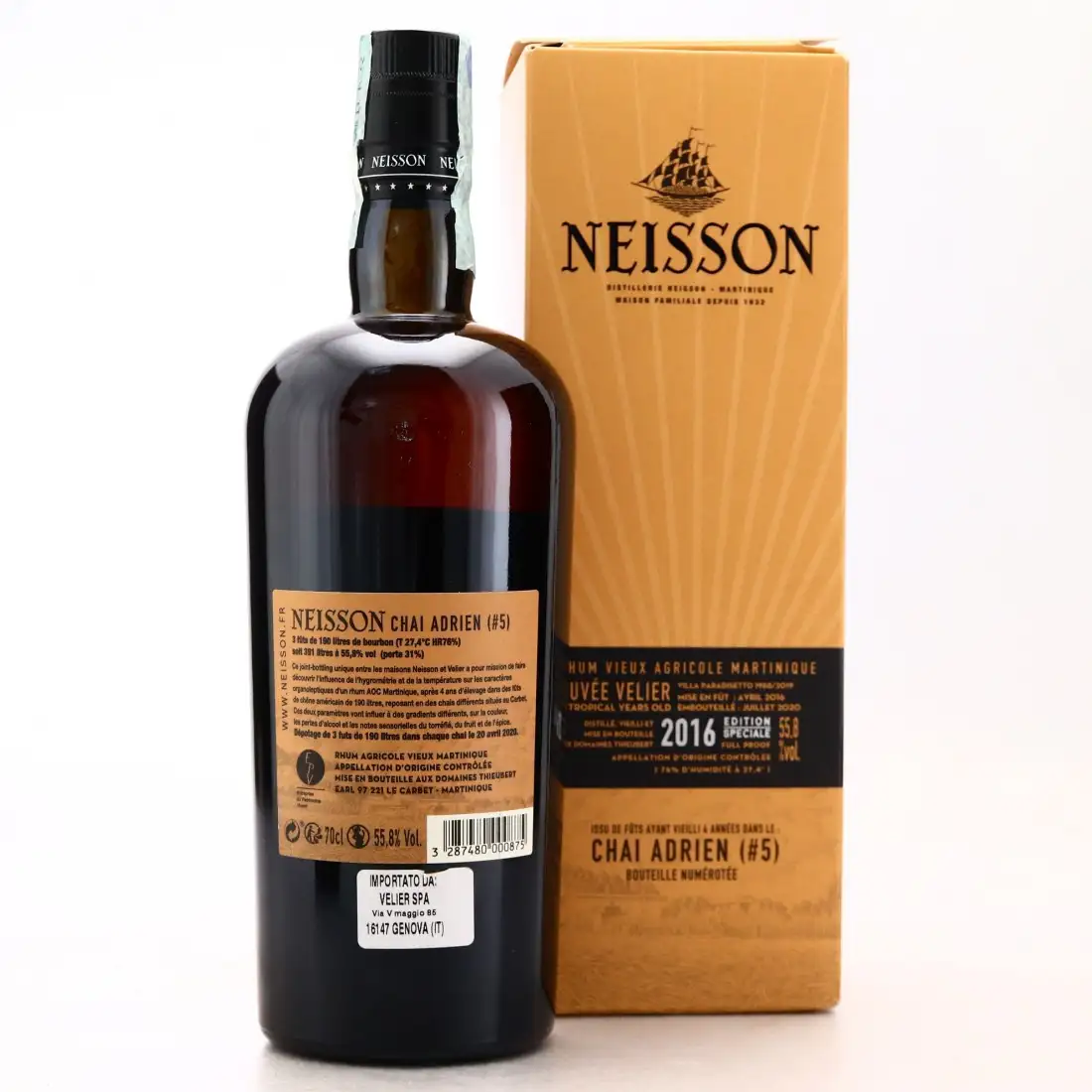 Hochauflösendes Bild von Velier Neisson Cuvée Chai 5 Adrien 2016